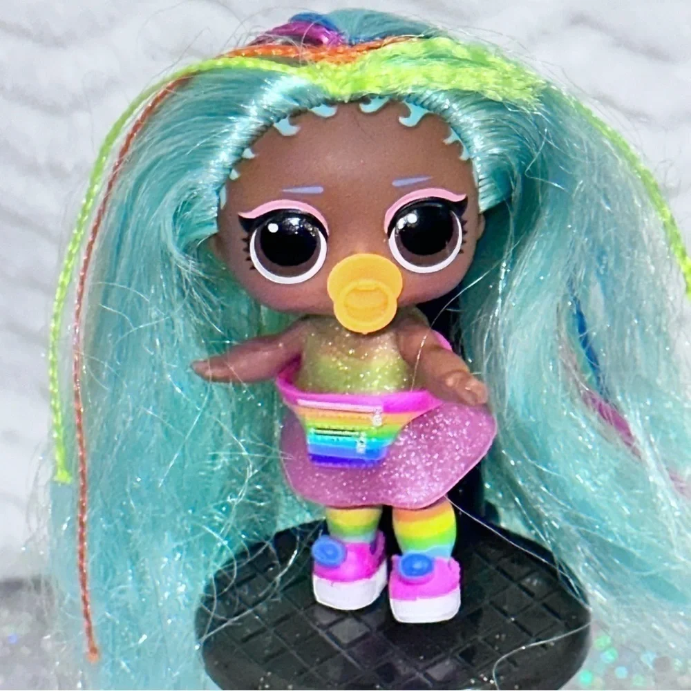 L.O.L. SURPRISE! Rare Hairgoals Rainbow Raver Big/Lil Sis Dolls Outfit Bag